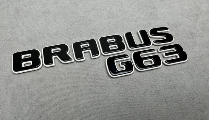 Zestaw emblematów Mercedes-Benz W465 2024+ G-klasa styl Brabus G63